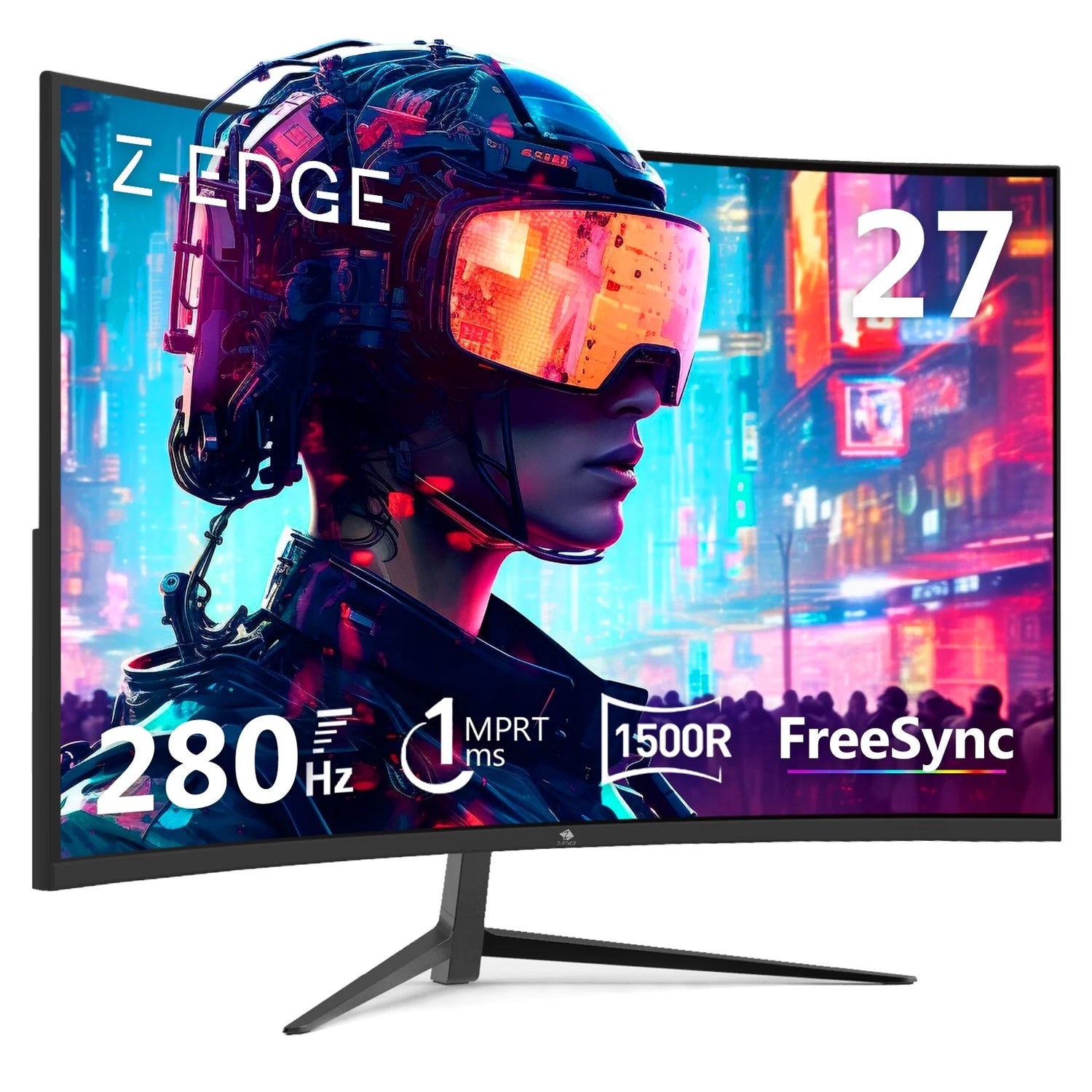 UG27P 27-Inch Curved Gaming Monitor - 280Hz, 1ms Response Time, Full HD 1920x1080, HDMI and DisplayPort Connectivity