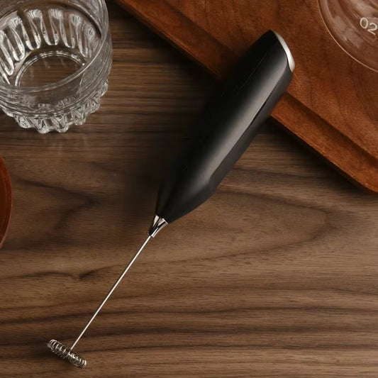 1Pcs Electric Milk Frother Hand Blender Portable Mini Handheld Fast Foamer Coffee Cappuccino Whisk Mixer Food Blender with Stand