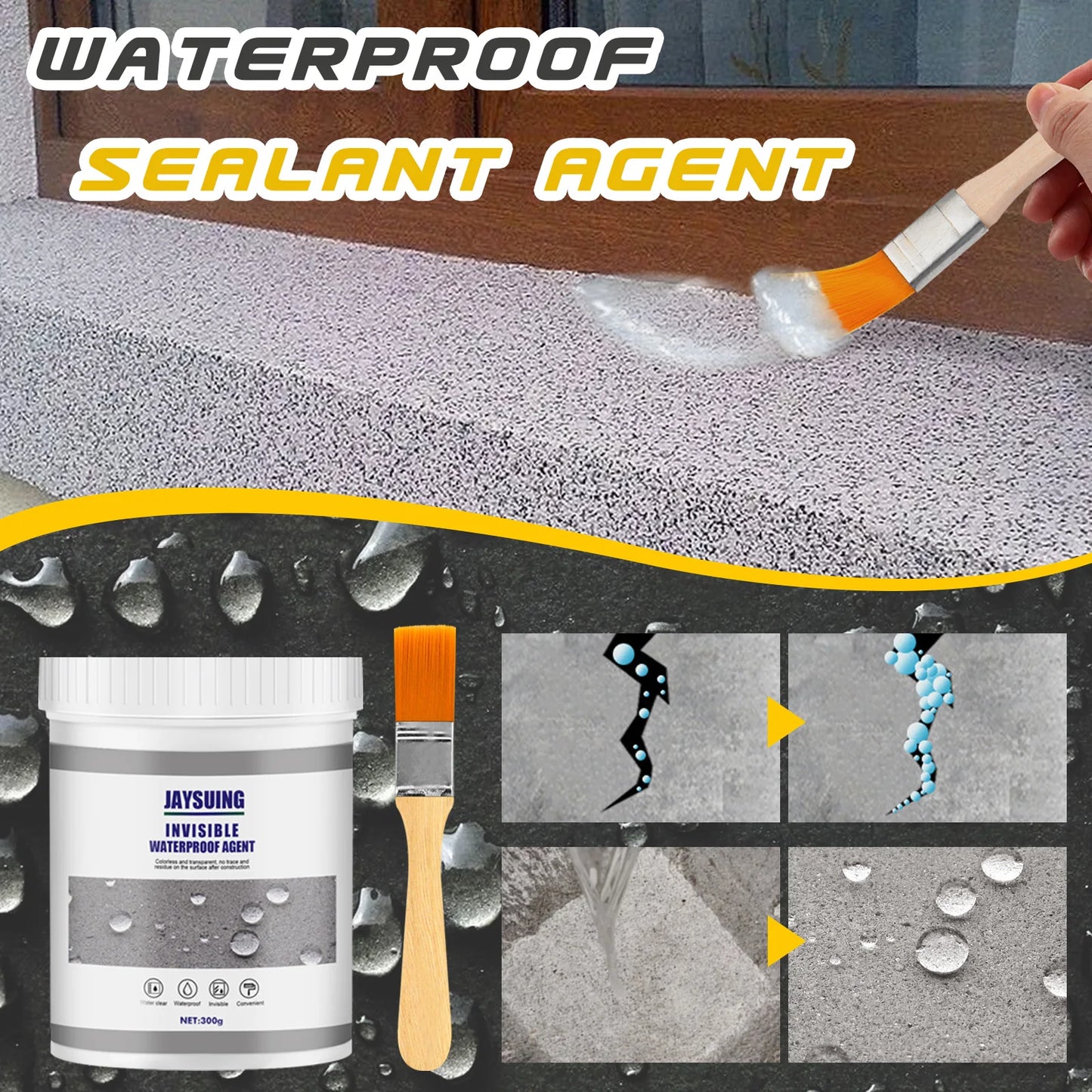 30/100G/300G Waterproof Agent Toilet Anti-Leak Nano Spray Glue Leak-Trapping Repair Tools Sealant Spray Anti-Leaking Sealant